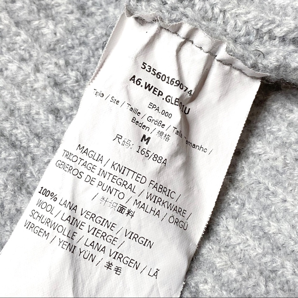 Weekend MaxMara Gray Wrap Virgin Wool Vest Medium - Picture 6 of 6